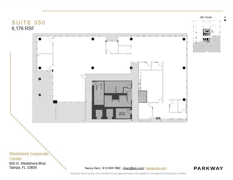 600 N Westshore Blvd, Tampa, FL à louer Plan d’étage– Image 1 sur 2