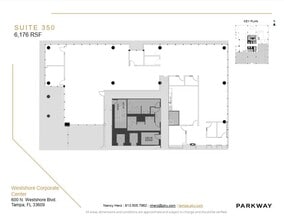 600 N Westshore Blvd, Tampa, FL à louer Plan d’étage– Image 1 sur 2