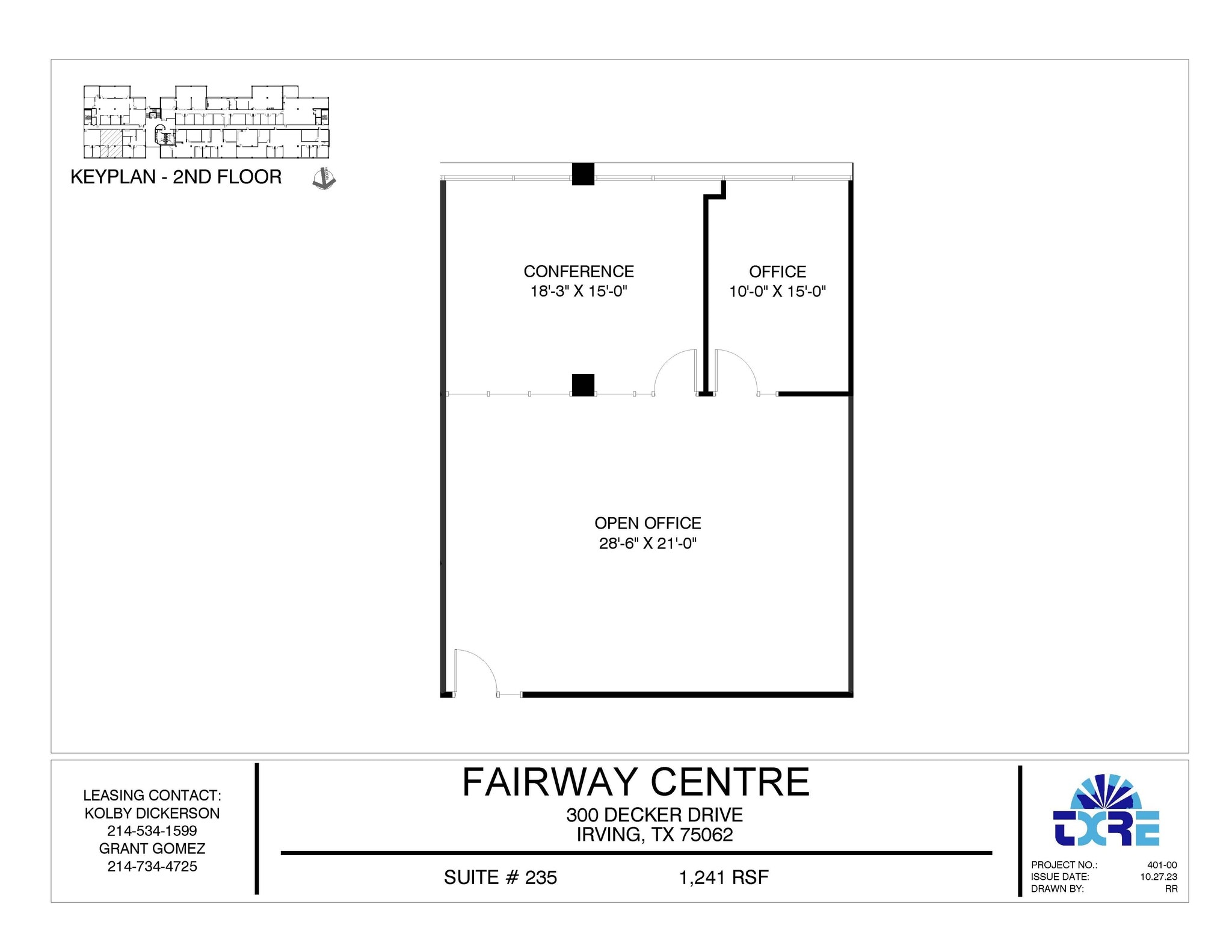 300 Decker Dr, Irving, TX à louer Plan d’étage– Image 1 sur 2