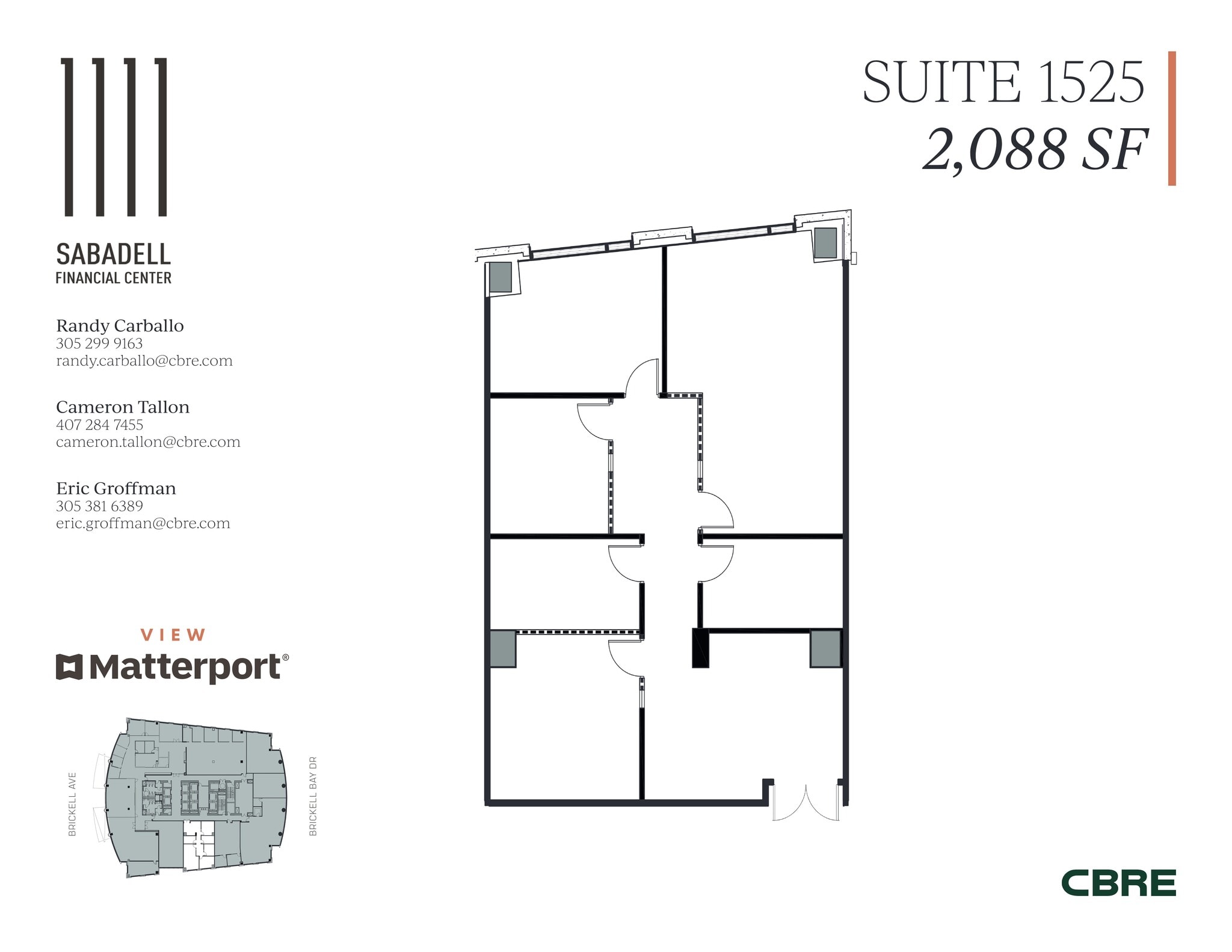 1111 Brickell Ave, Miami, FL à louer Plan de site– Image 1 sur 9