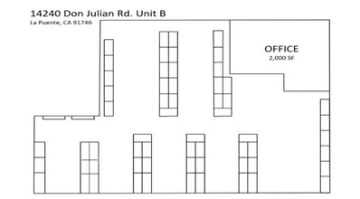 14240 Don Julian Rd, City Of Industry, CA à louer Plan d’étage– Image 1 sur 1