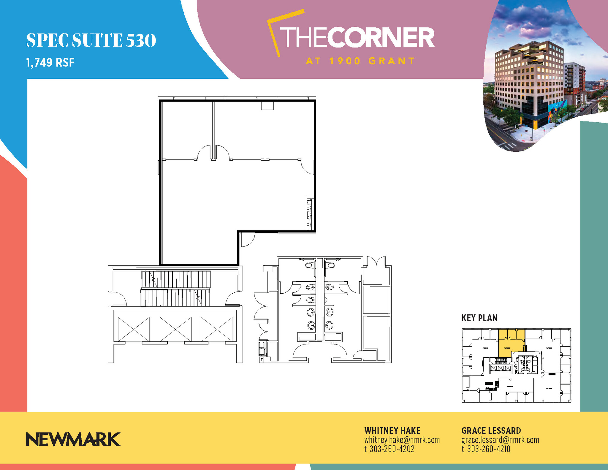 1900 Grant St, Denver, CO à louer Plan d’étage– Image 1 sur 1