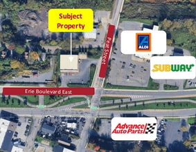 1915 Erie Blvd E, Syracuse, NY - Vue aérienne vue de carte