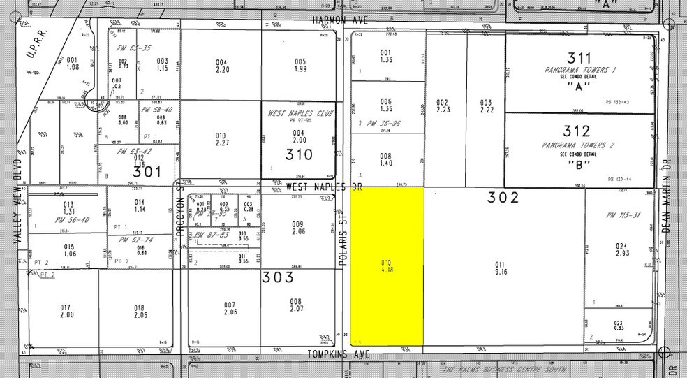 4610 Polaris Ave, Las Vegas, NV à louer - Plan cadastral – Image 2 sur 3