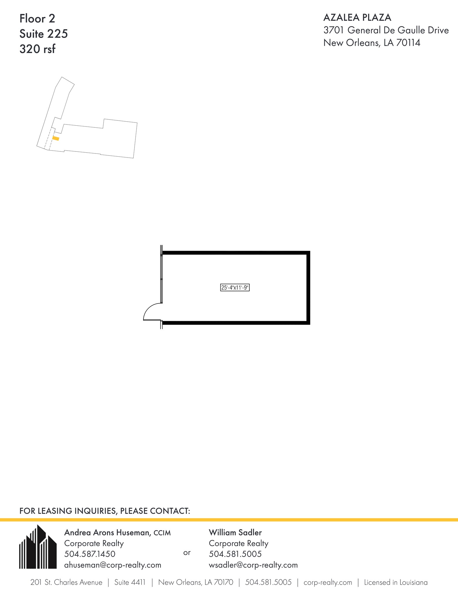 3701 General Degaulle Dr, New Orleans, LA à louer Plan de site– Image 1 sur 1