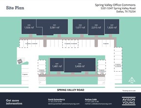 5331-5335 Spring Valley Rd, Dallas, TX à louer Plan de site– Image 2 sur 2