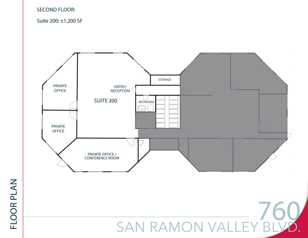 760 San Ramon Valley Blvd, Danville, CA à louer Plan d’étage– Image 1 sur 1