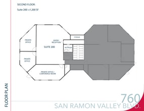 760 San Ramon Valley Blvd, Danville, CA à louer Plan d’étage– Image 1 sur 1