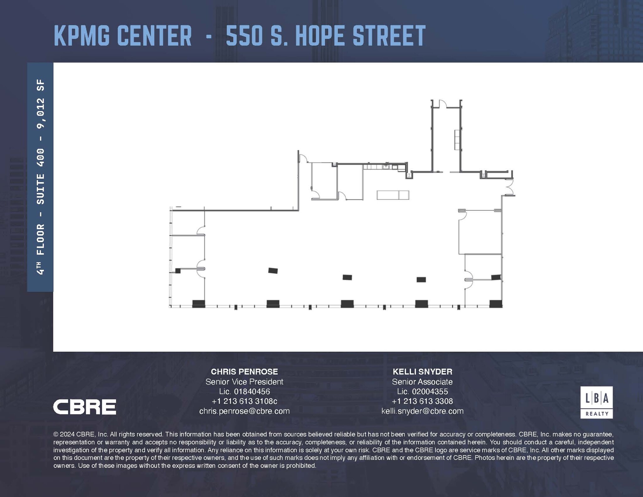 550 S Hope St, Los Angeles, CA à louer Plan d’étage– Image 1 sur 1