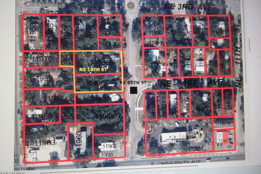 110 NE 10th St, Gainesville, FL à vendre - Aérien – Image 3 sur 8