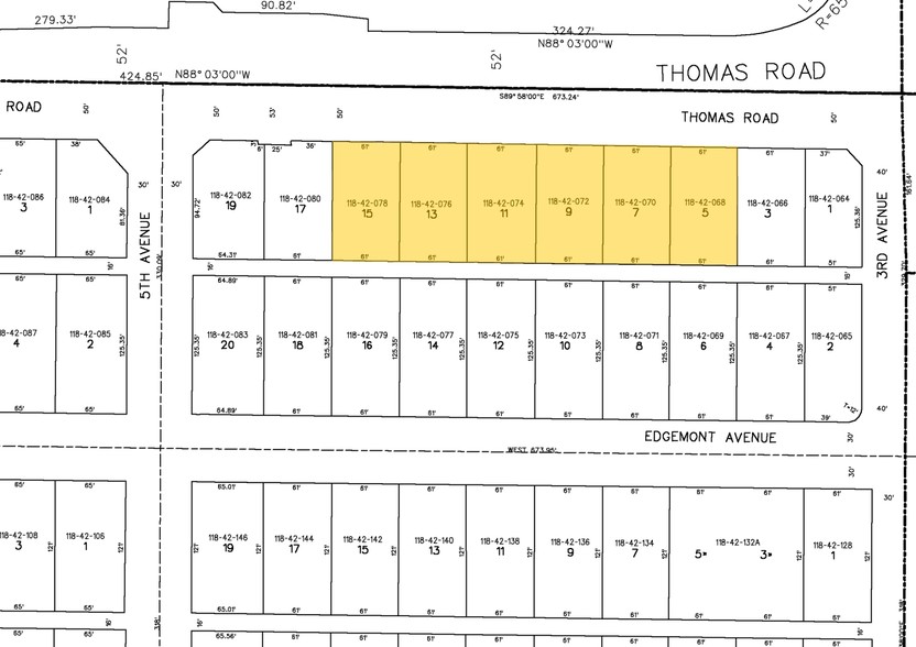 333 W Thomas Rd, Phoenix, AZ à louer - Plan cadastral – Image 2 sur 13