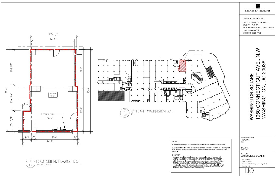 1050 Connecticut Ave NW, Washington, DC à louer Plan d’étage– Image 1 sur 1