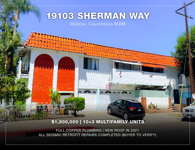 19103 Sherman Way, Reseda, CA à vendre - Photo de l’immeuble – Image 1 sur 14