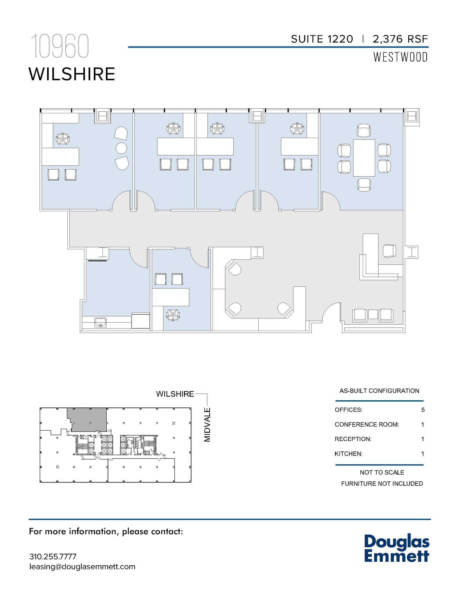 10960 Wilshire Blvd, Los Angeles, CA à louer Plan d’étage– Image 1 sur 1