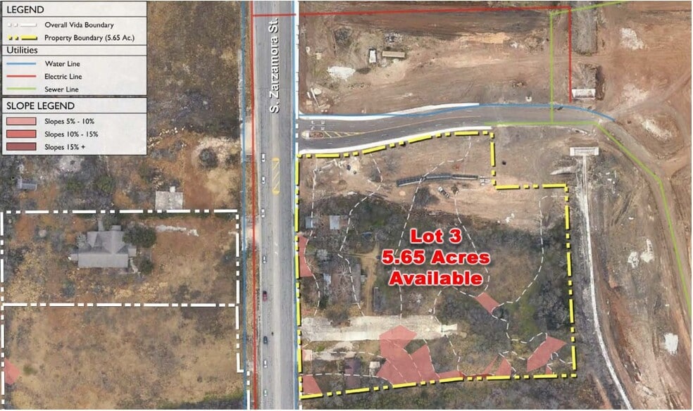 S Zarzamora St, San Antonio, TX à vendre - Aérien – Image 2 sur 3