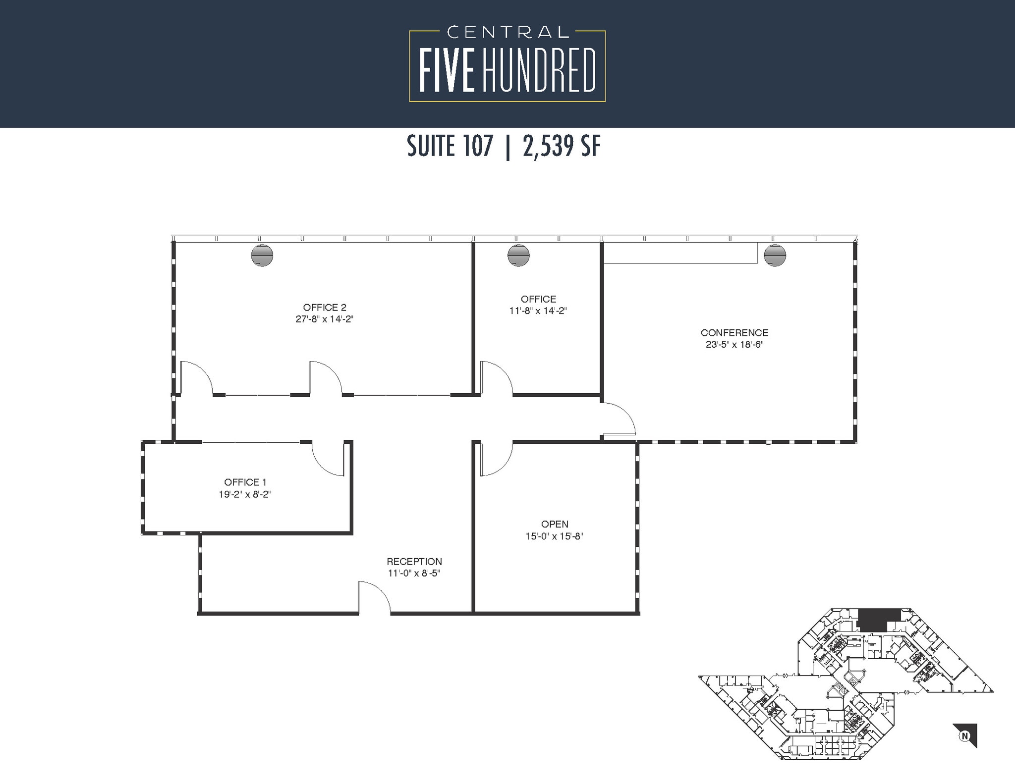 500 N Central Expy, Plano, TX à louer Plan d’étage– Image 1 sur 1