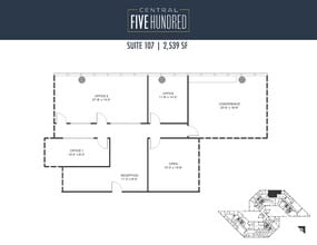 500 N Central Expy, Plano, TX à louer Plan d’étage– Image 1 sur 1