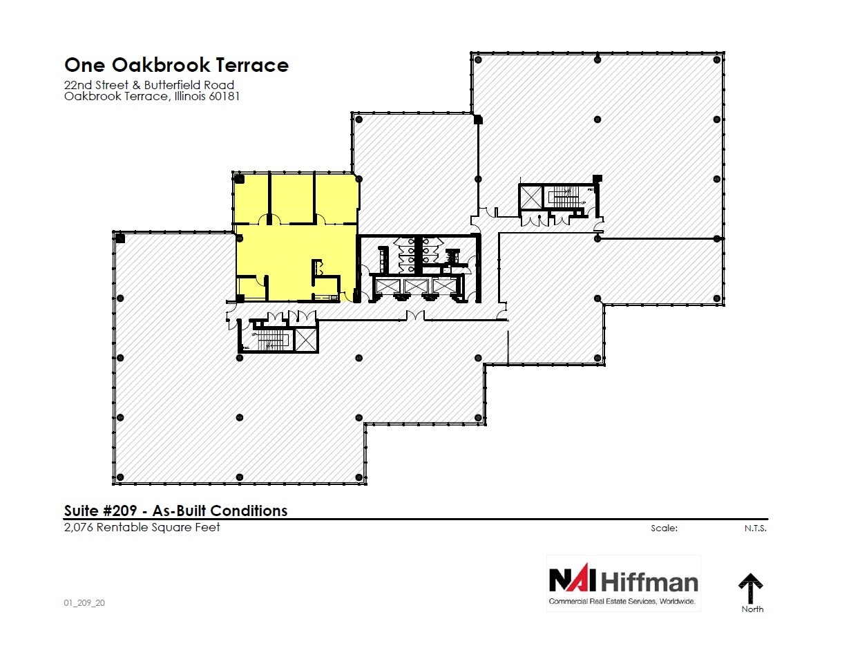 18W200 W 22nd St, Oakbrook Terrace, IL à louer Plan d’étage– Image 1 sur 9