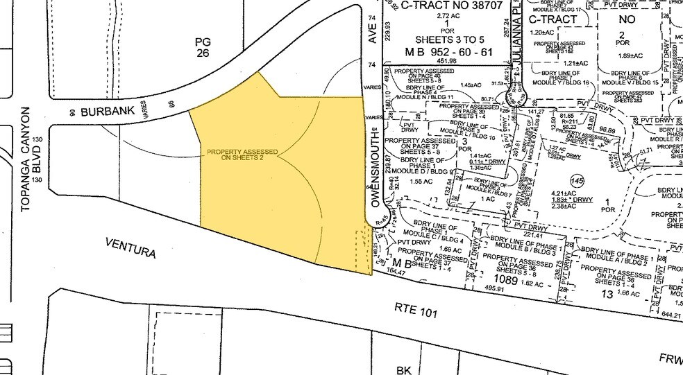 21820 Burbank Blvd, Woodland Hills, CA à louer - Plan cadastral – Image 2 sur 14