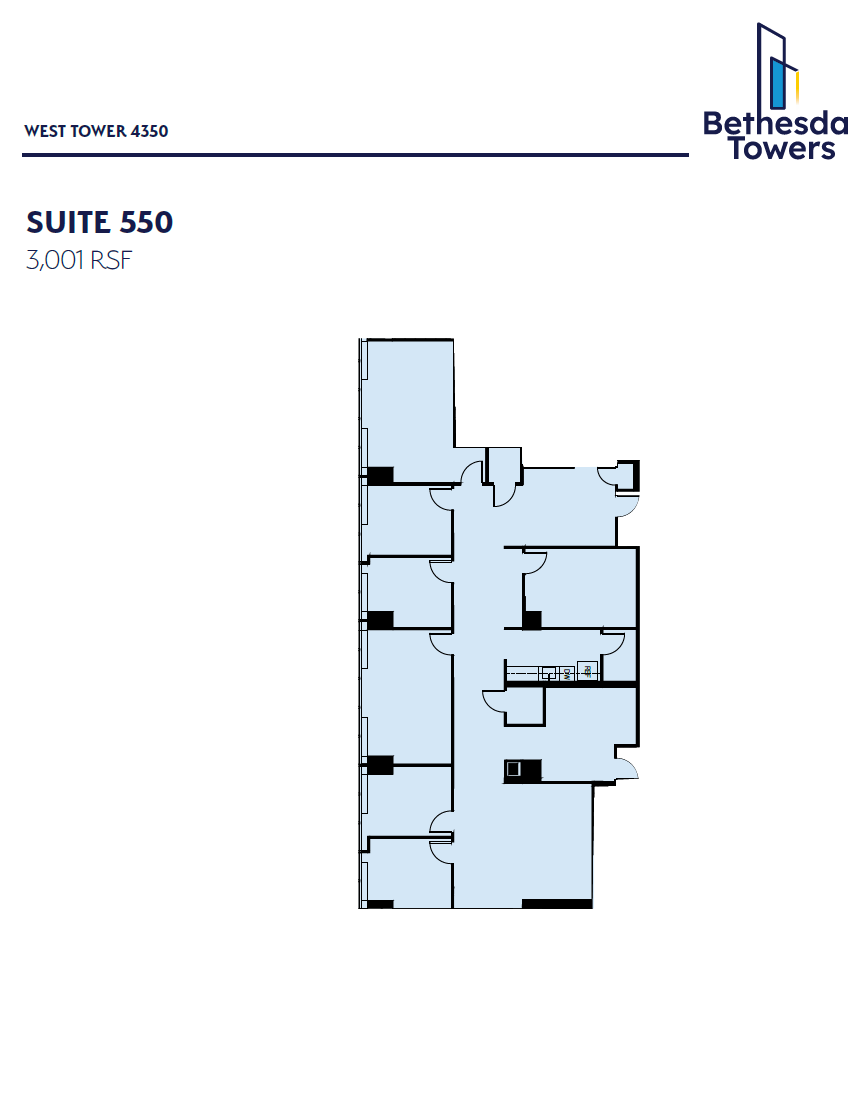 4340 East-West Hwy, Bethesda, MD à louer Plan d’étage– Image 1 sur 1