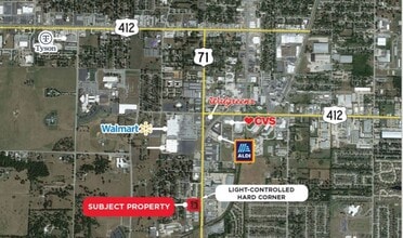 1333 Arapaho Ave, Springdale, AR - VUE AÉRIENNE  vue de carte