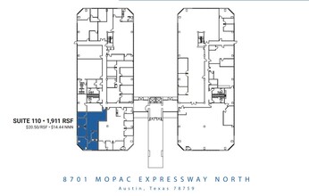 8701 N MoPac Expy, Austin, TX à louer Plan d’étage– Image 1 sur 1