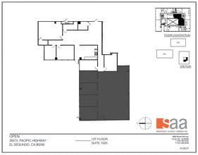 300 N Pacific Coast Hwy, El Segundo, CA à louer Plan d’étage– Image 1 sur 1