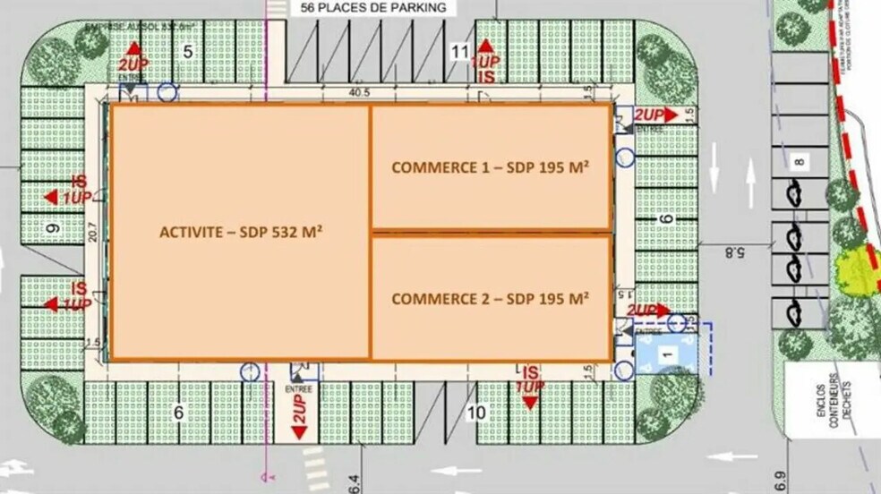Industriel/Logistique dans Croix à louer - Plan d’étage – Image 3 sur 3