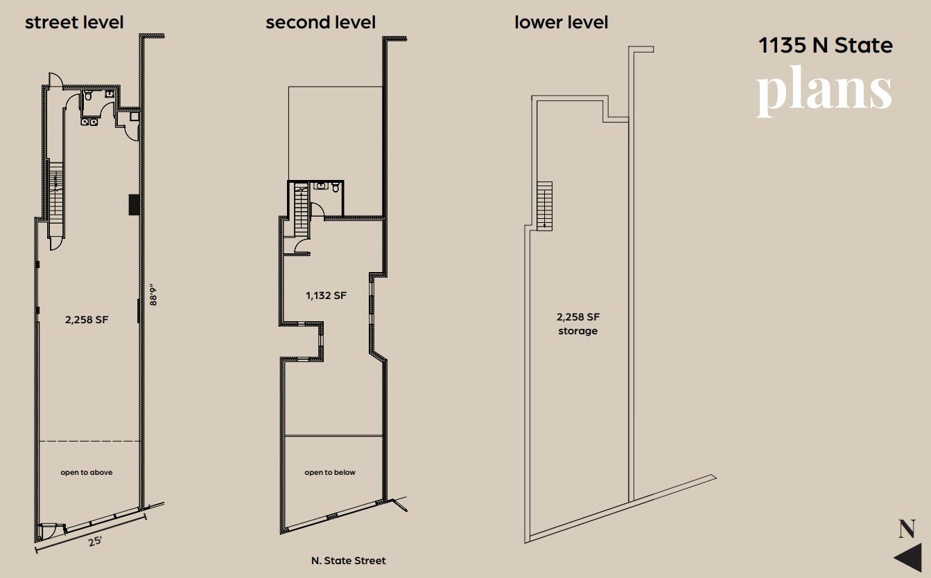1135 N State St, Chicago, IL à louer Plan d’étage– Image 1 sur 1