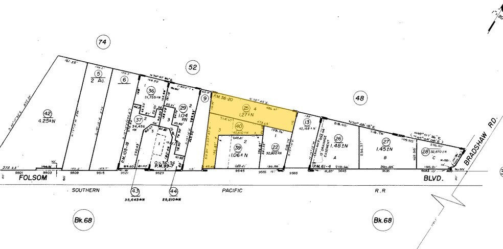 9545 Folsom Blvd, Sacramento, CA à vendre - Plan cadastral – Image 2 sur 7