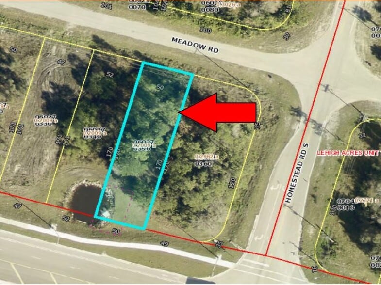 2668 Meadow rd, Lehigh Acres, FL à vendre - Aérien – Image 1 sur 2