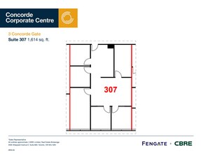 3 Concorde Gate, Toronto, ON à louer Plan d’étage– Image 1 sur 1