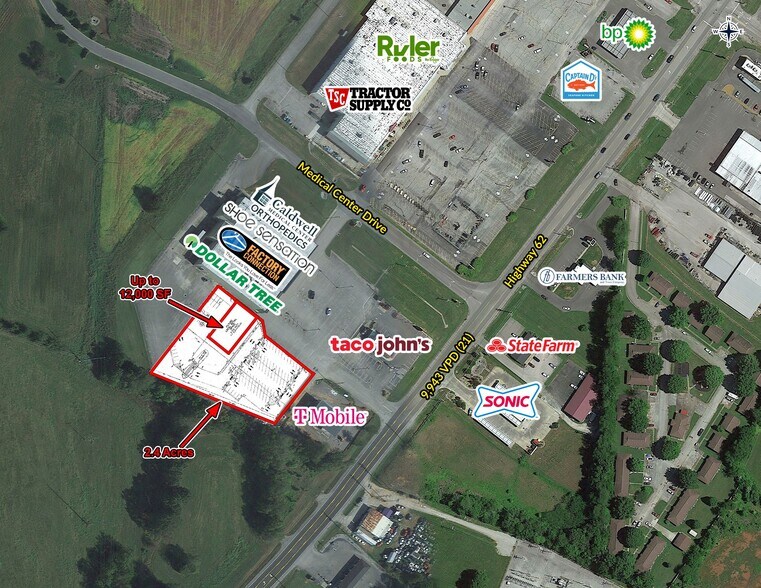 550 W US 62 Hwy, Princeton, KY à louer - Photo de l’immeuble – Image 1 sur 3