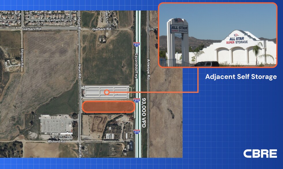 Haun Road & I-215, Menifee, CA à louer - Aérien – Image 2 sur 2