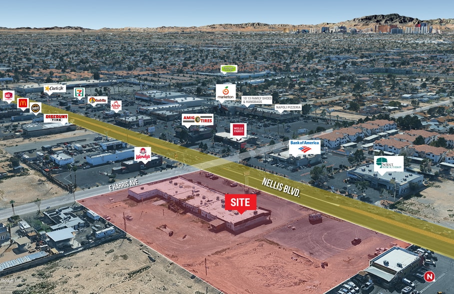 1000 N Nellis Blvd, Las Vegas, NV à louer - Aérien – Image 2 sur 3