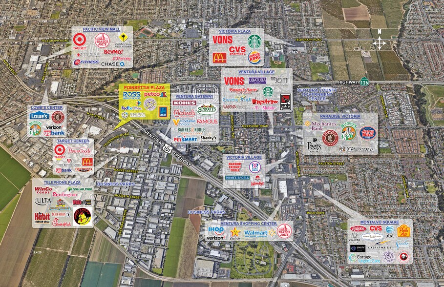4687-4731 Telephone Rd, Ventura, CA à louer - Aérien – Image 2 sur 10
