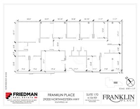 29200 Northwestern Hwy, Southfield, MI à louer Plan d’étage– Image 1 sur 2
