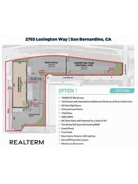 2765 Lexington Way, San Bernardino, CA à louer - Plan de site – Image 1 sur 2