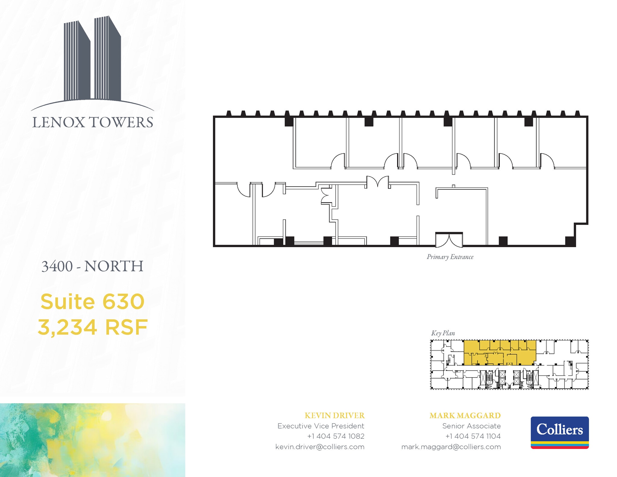 3400 Peachtree Rd NE, Atlanta, GA à louer Plan d’étage– Image 1 sur 2