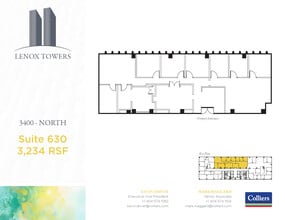 3400 Peachtree Rd NE, Atlanta, GA à louer Plan d’étage– Image 1 sur 2