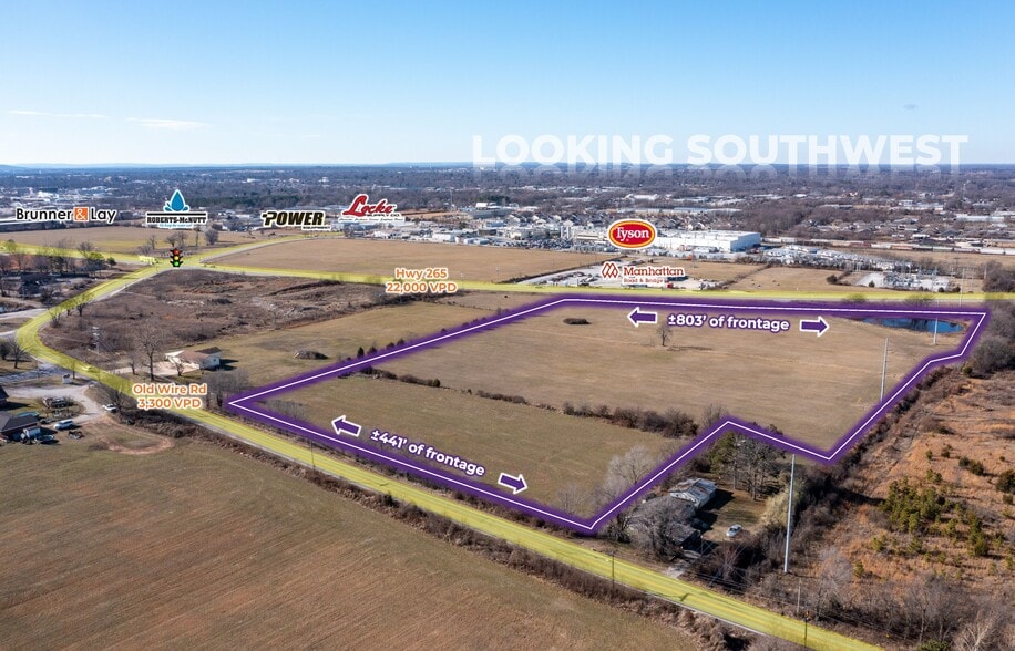 Hwy 265 & Old Wire Road, Springdale, AR à vendre - Aérien – Image 2 sur 2