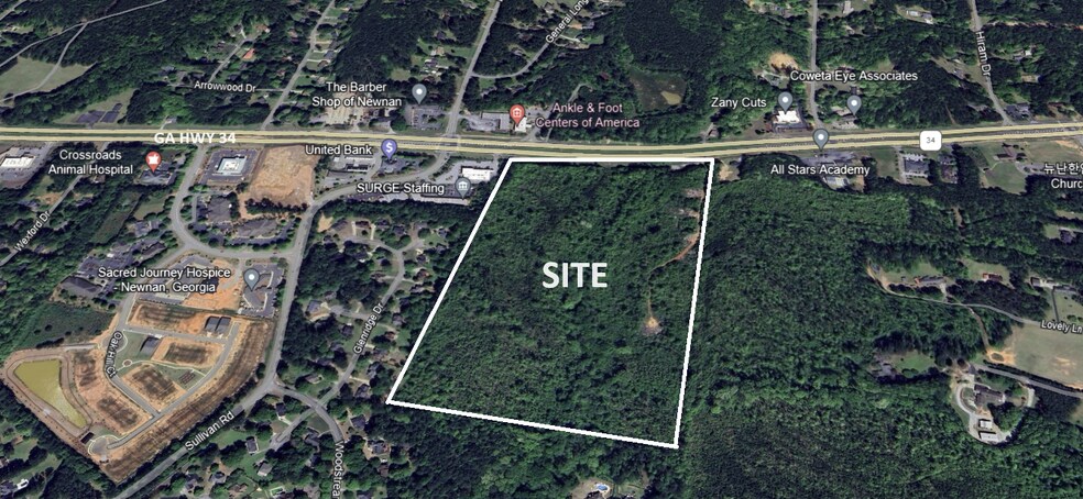 Highway 34 E, Newnan, GA à vendre - Aérien – Image 1 sur 4