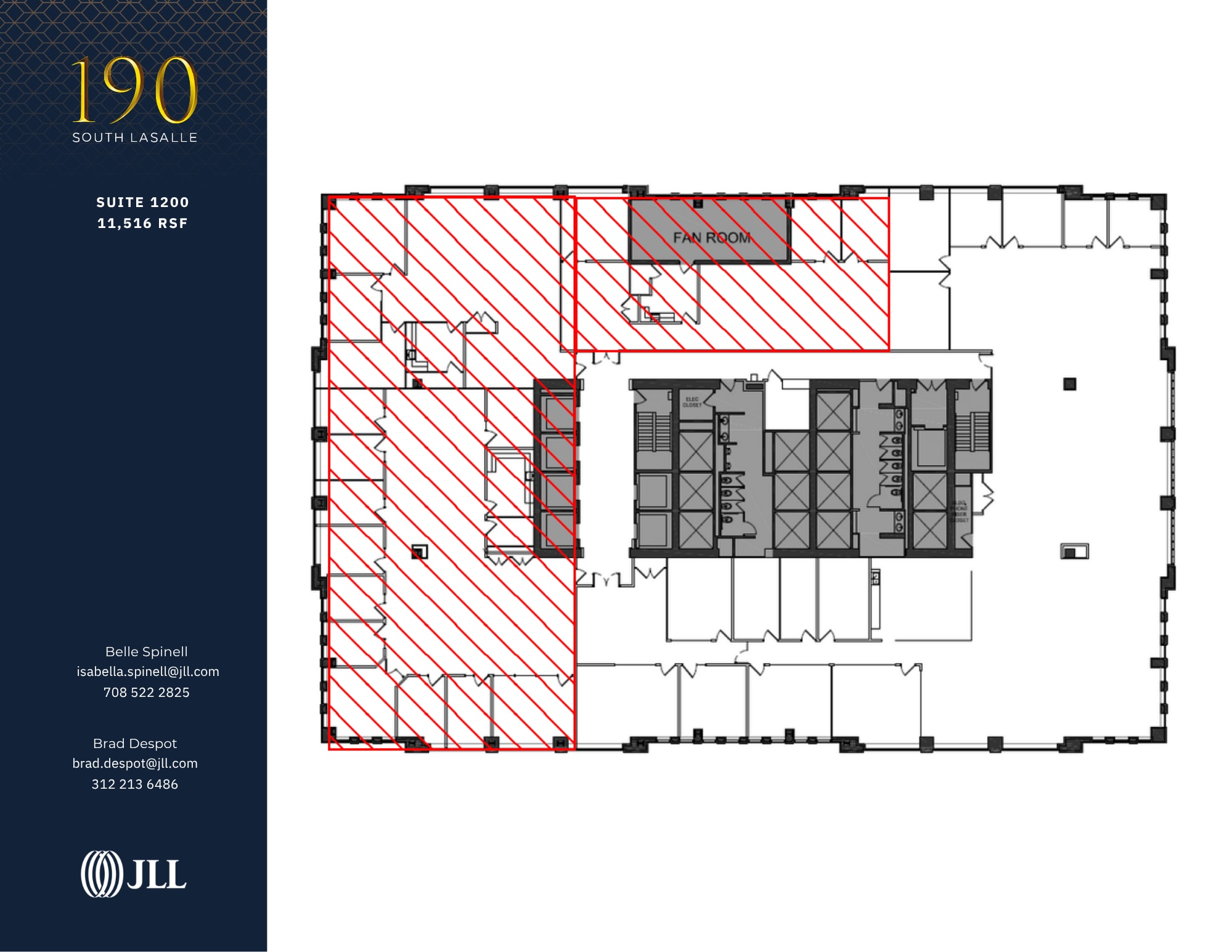 190 S La Salle St, Chicago, IL à louer Plan d’étage– Image 1 sur 1