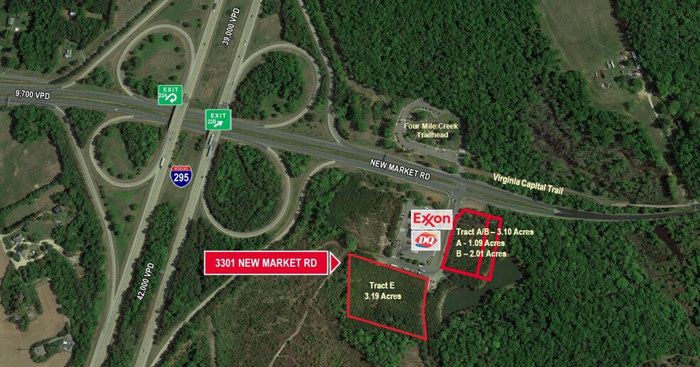 3301 New Market Rd, Henrico, VA à louer - Aérien – Image 2 sur 3