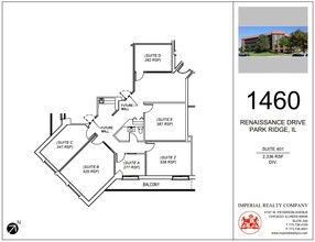 1460 Renaissance Dr, Park Ridge, IL à louer Plan d’étage– Image 1 sur 1