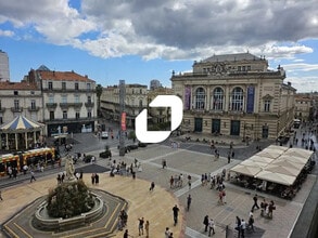Montpellier - VUE AÉRIENNE vue de carte