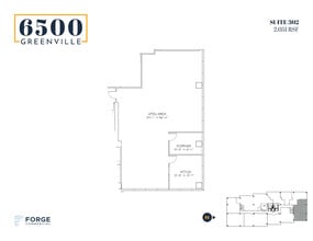 6500 Greenville Ave, Dallas, TX à louer Plan d’étage– Image 1 sur 6