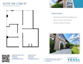 45 S Park Blvd, Glen Ellyn, IL à louer Plan d’étage– Image 1 sur 1