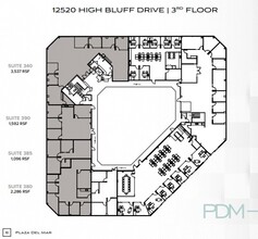12520 High Bluff Dr, San Diego, CA à louer Plan d’étage– Image 1 sur 1