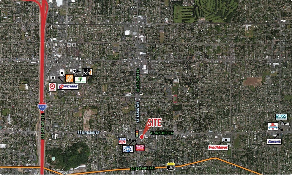 12250-12300 SE Division St portefeuille de 2 biens à vendre sur LoopNet.fr - Photo principale – Image 1 sur 8